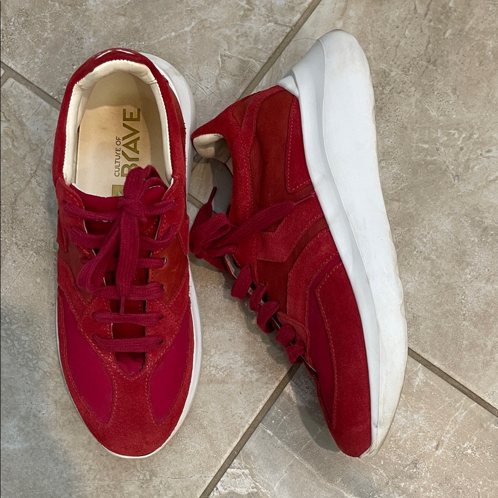 Culture of Brave Free Soul 6 Sneakers Made in Italy 38 Red US 8